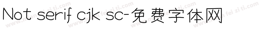 Not serif cjk sc字体转换